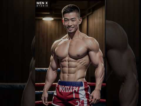 Asian handsome guy in muay thai's outfit | Lookbook 194