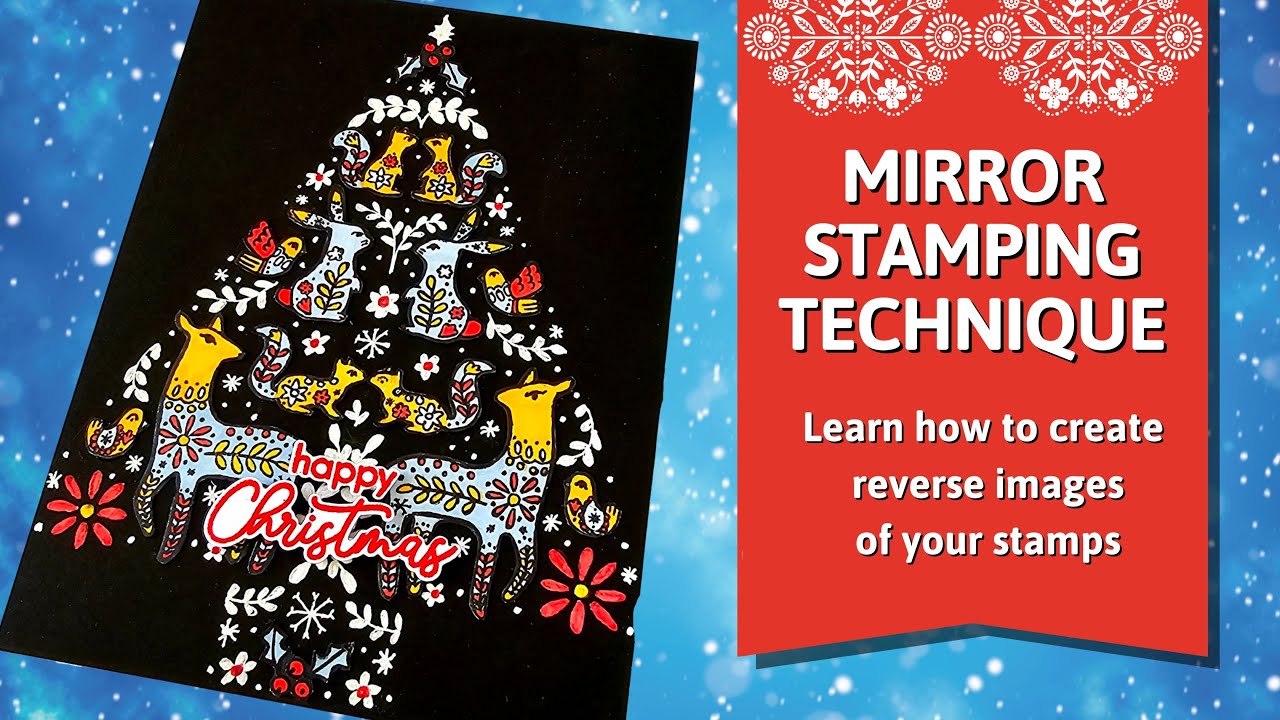 Creating Mirrored Images With Stamping | Hero Arts My Monthly Hero October 2023 Release