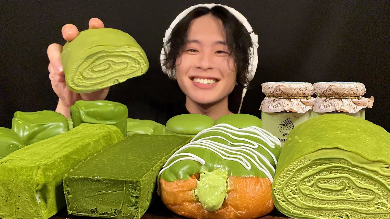 ASMR 濃厚抹茶テリーヌに心動かされる24歳【咀嚼音/mukbang/Eating Sounds】