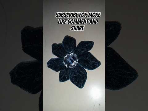 velvet fabric flower