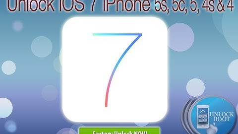 Unlock iOS 7.1.2 iPhone 4 5 5c 4s & iPhone 5S via IMEI Code