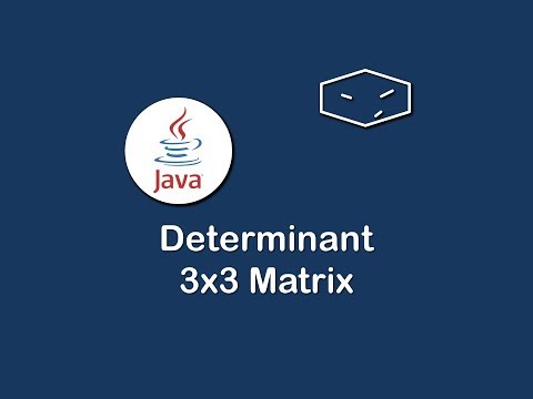 determinant 3x3 matrix in java