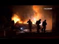 Lancaster ca huge fire destroyed home and car