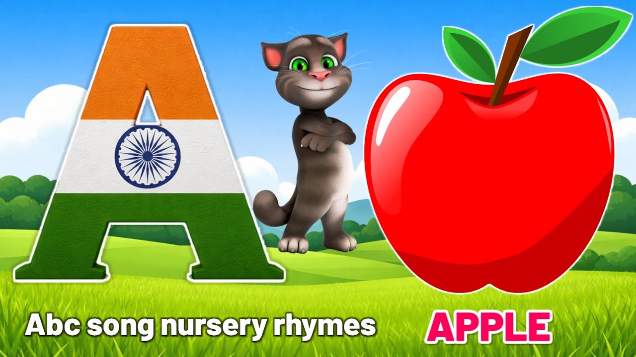 A for apple | अ से अनार | abcd | Phonics song for children
