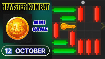 Mini Game Hamster Kombat: 100% Puzzle Solution - 12 October #MiniGameToday #HamsterKombat