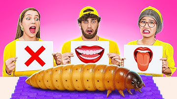 Bite, Lick or Nothing Challenge Gone WRONG! Grandma Took This Challenge 🤢👵 by 123 GO! GLOBAL