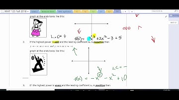 MAT 123 Finite Math Section 2.4 Polynomial and Rational Functions