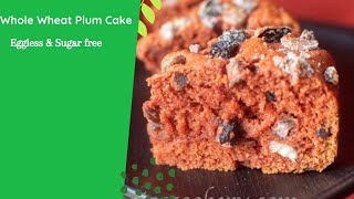 Quick Goan Eggless Sugar free Wheat Plum Cake | Christmas Fruit Cake