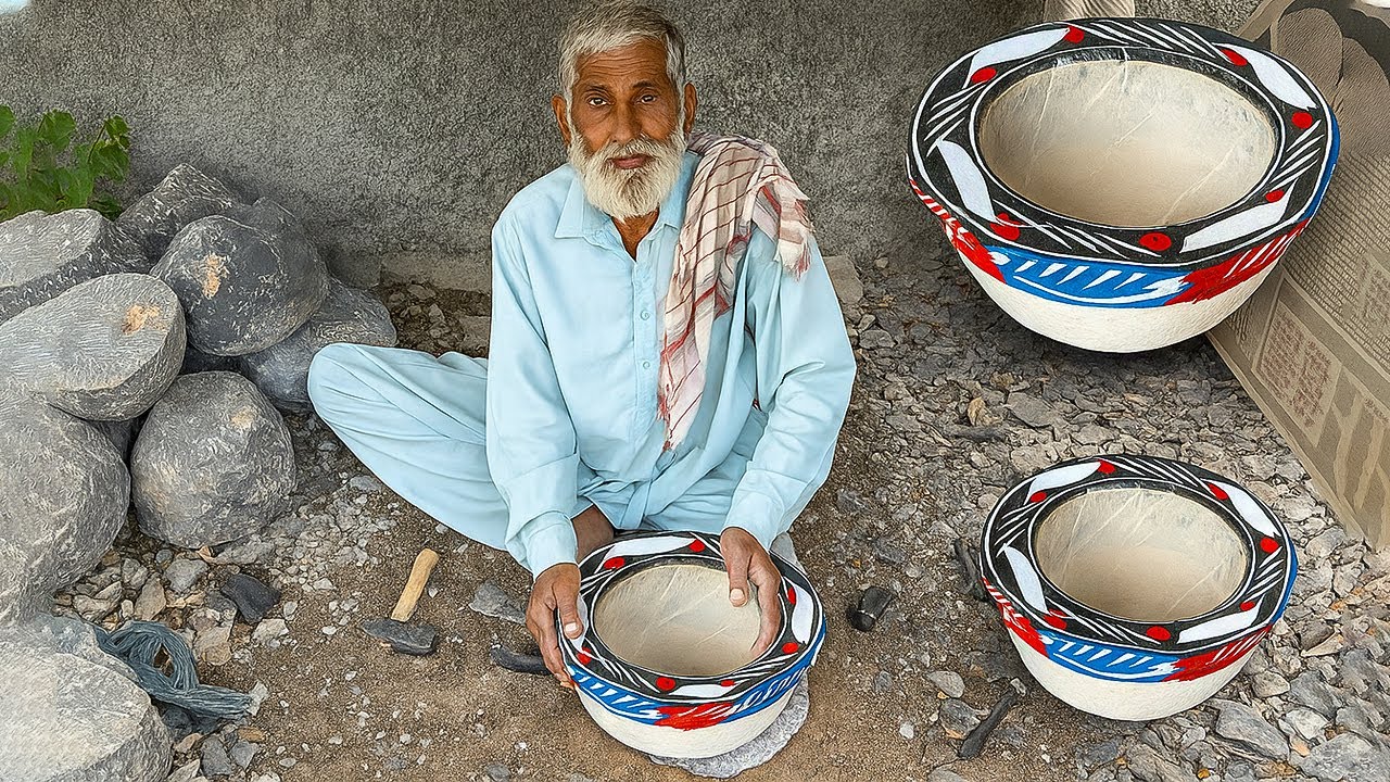 Process of Making Stone Mortar | How Mortars Are Made | Inside Pestle Mass Production Factory