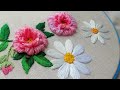 Large daisies & pattern | hand embroidery for beginners