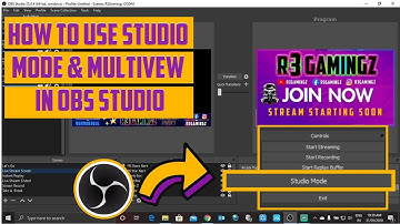 How To Use Studio Mode & Multiview (Windowed) In OBS Studio | Edit & Preview Scenes| OBS Tutorial 10