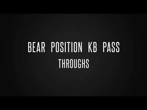 Bear Position Kettlebell Pass Through