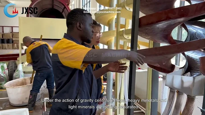 Separation of chromite with lab spiral chute