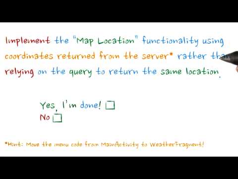 Update Map Intent - Developing Android Apps