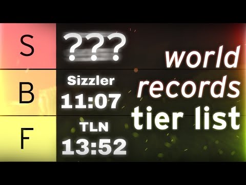 Minecraft WORLD RECORDS Tier List - YouTube