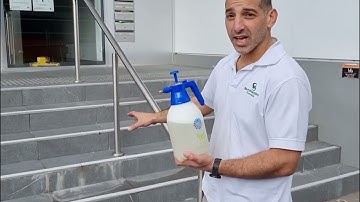 Cleaning efflorescence off tiles