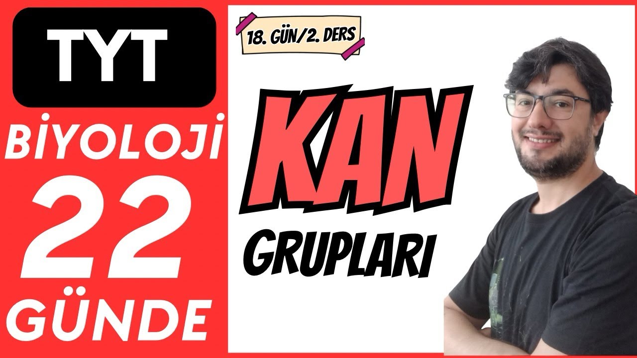 Kan Grupları  Konu Anlatımı | 22 GÜNDE TYT BİYOLOJİ KAMPI | 2026-27 | 18. Gün 2. Ders