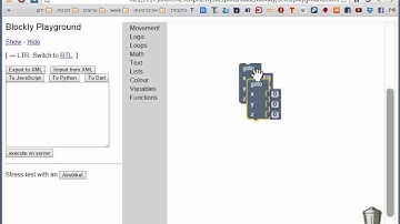 Blockly screen video