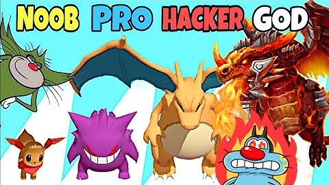 Noob vs Pro vs Hacker - Asmr Monster Catch ! | Oggy and Jack Playing Asmr Games !