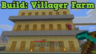 Minecraft Xbox 360 - Build Tutorial - NPC Villager Farm (Appartment)