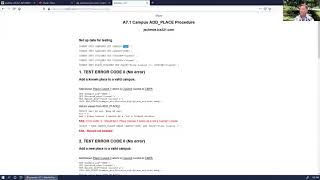 ICS321 Campus Cuisine Stored Procedure Assignment Profile
