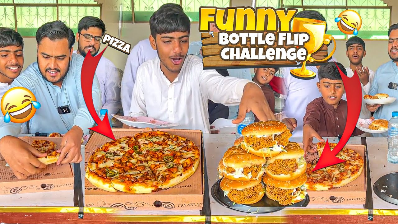 Eating Burgers Pizza 🍕 Challenge