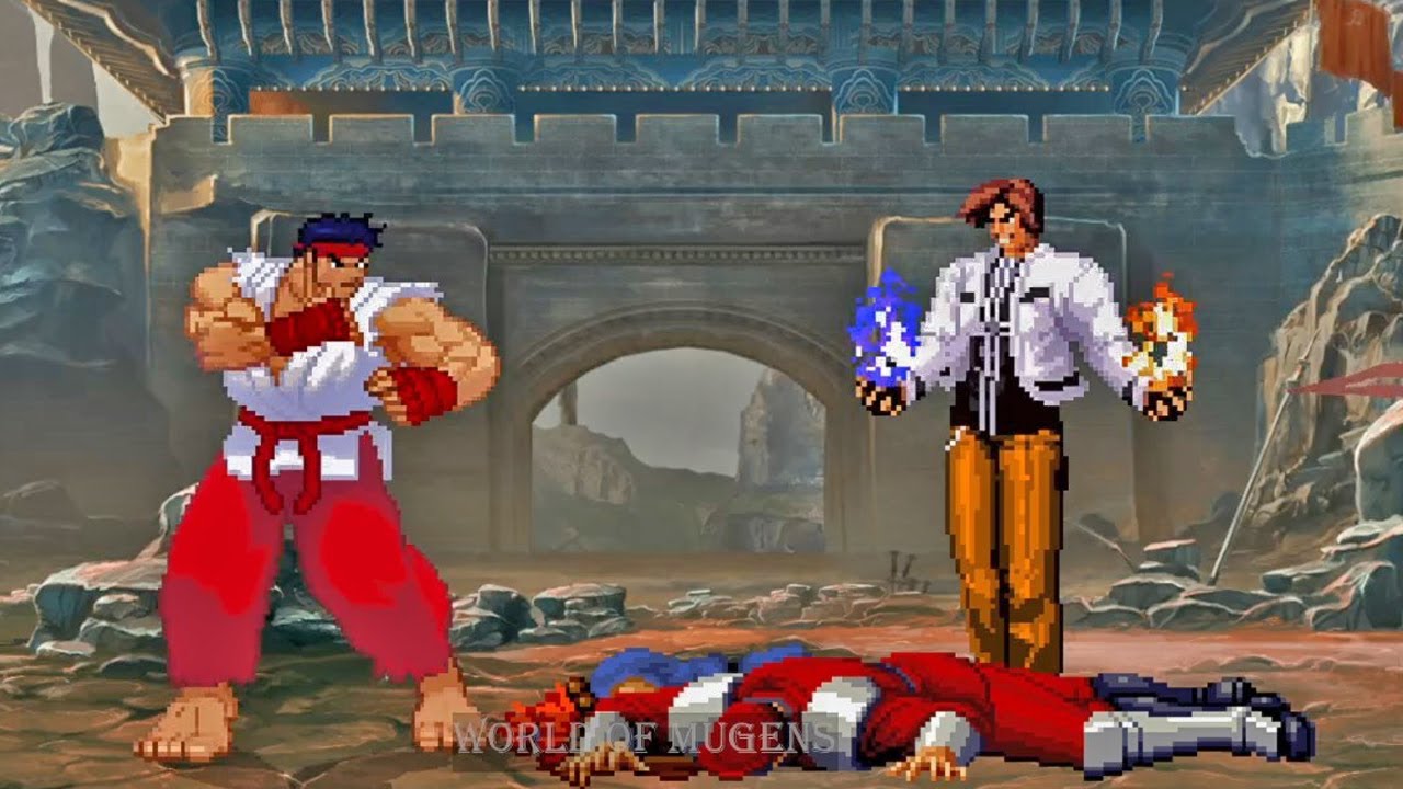 [Street Fighter Mugens] Hollow Ryu VS Kyo 666 - YouTube