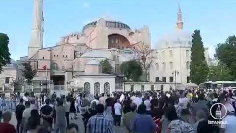 Historical Moments: First Azan at Hagia Sofhia Mosque After 86 Years