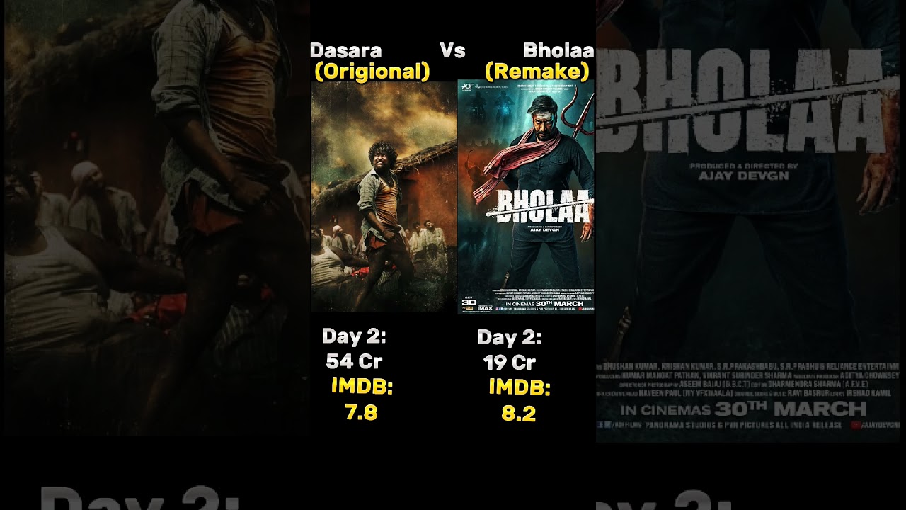 Bholaa Vs Dasara Day 2 Box Office Collection🔥