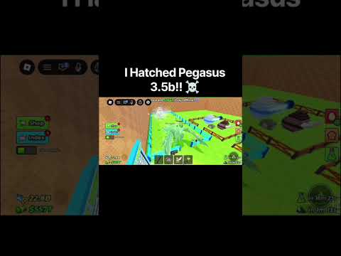 I Hatched Pegasus!! ☠️ #shorts #gamerblox  #steelanegg