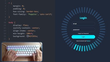ASMR Programming - Login Page Design - No Talking