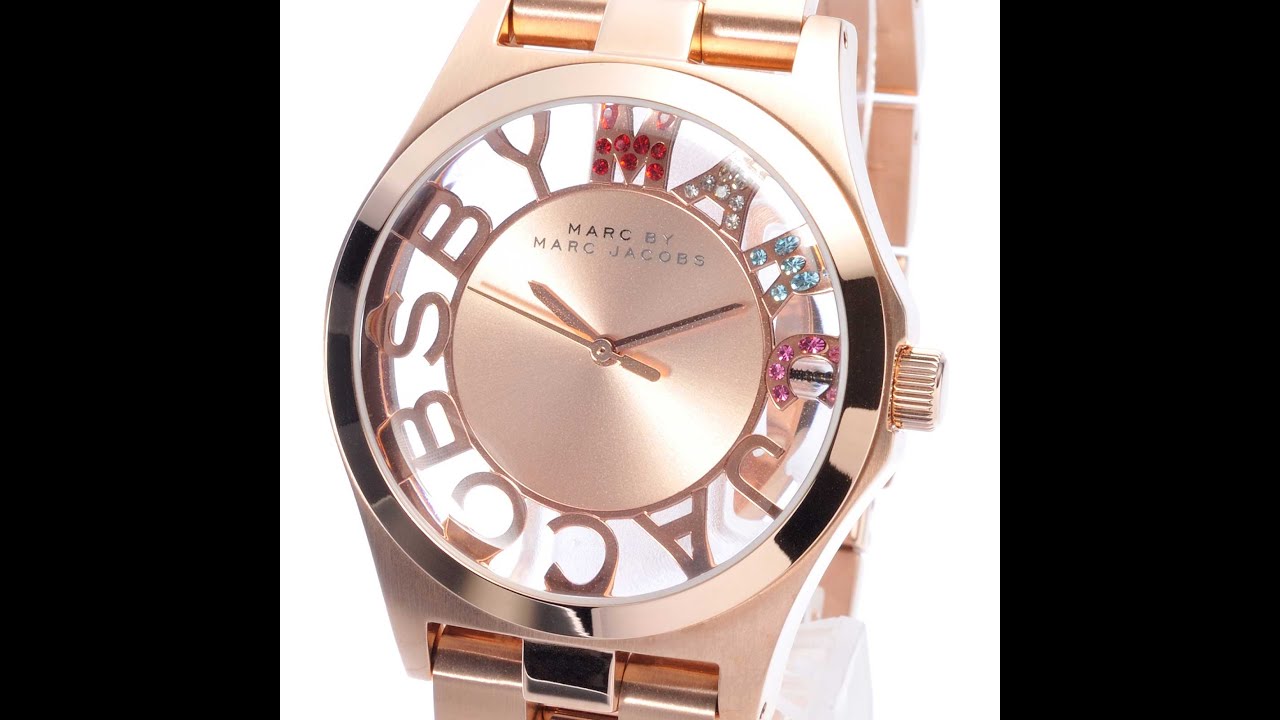 MARC BY MARC JACOBS MBM3264 WATCH HENRY SKELETON ROSE GOLD REVIEW LADYS MBM3264 マークジェイコブス 腕時計