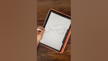 Isometric Table In Procreate #shorts #procreate #isometric  #drawing #sketching #digitalart