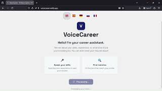 VoiceCareer Demo Hack for Hackers MLH Devpost