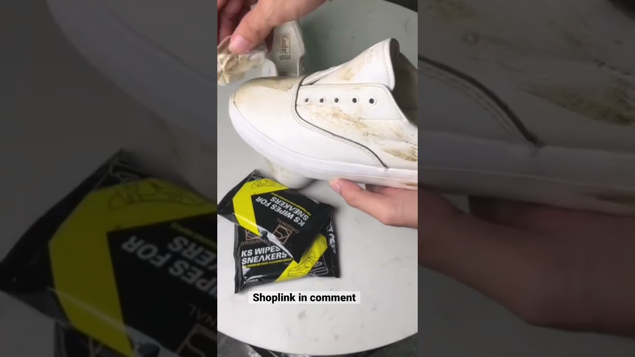 KS wipes for shoes/sneakers! See the difference 💯😉