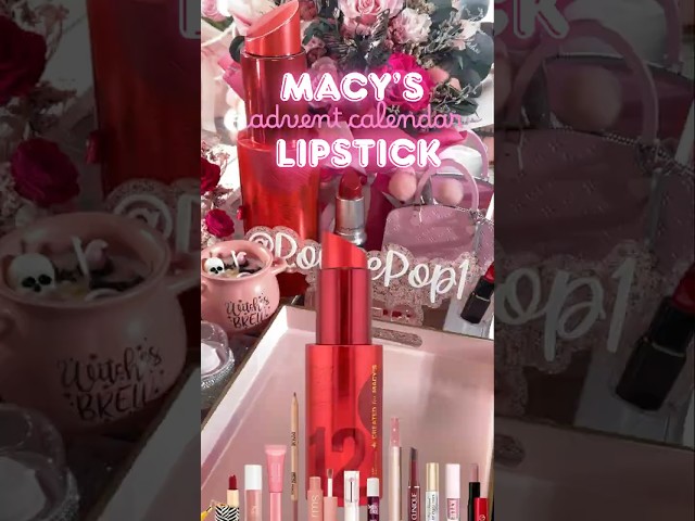 Un-boxing MACY’S holiday LIPSTICK Advent CALENDAR! ￼💄 (Spoiler Alert!) 🤟🏼