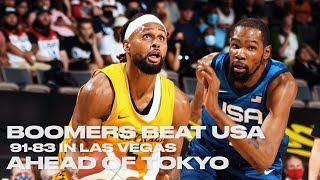 Highlights: Boomers beat USA  Ingles heats up early, Mills takes over the 4th || ESPN Australia