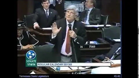 Tennessee Senate debate SR 1360 full Senator Garde...