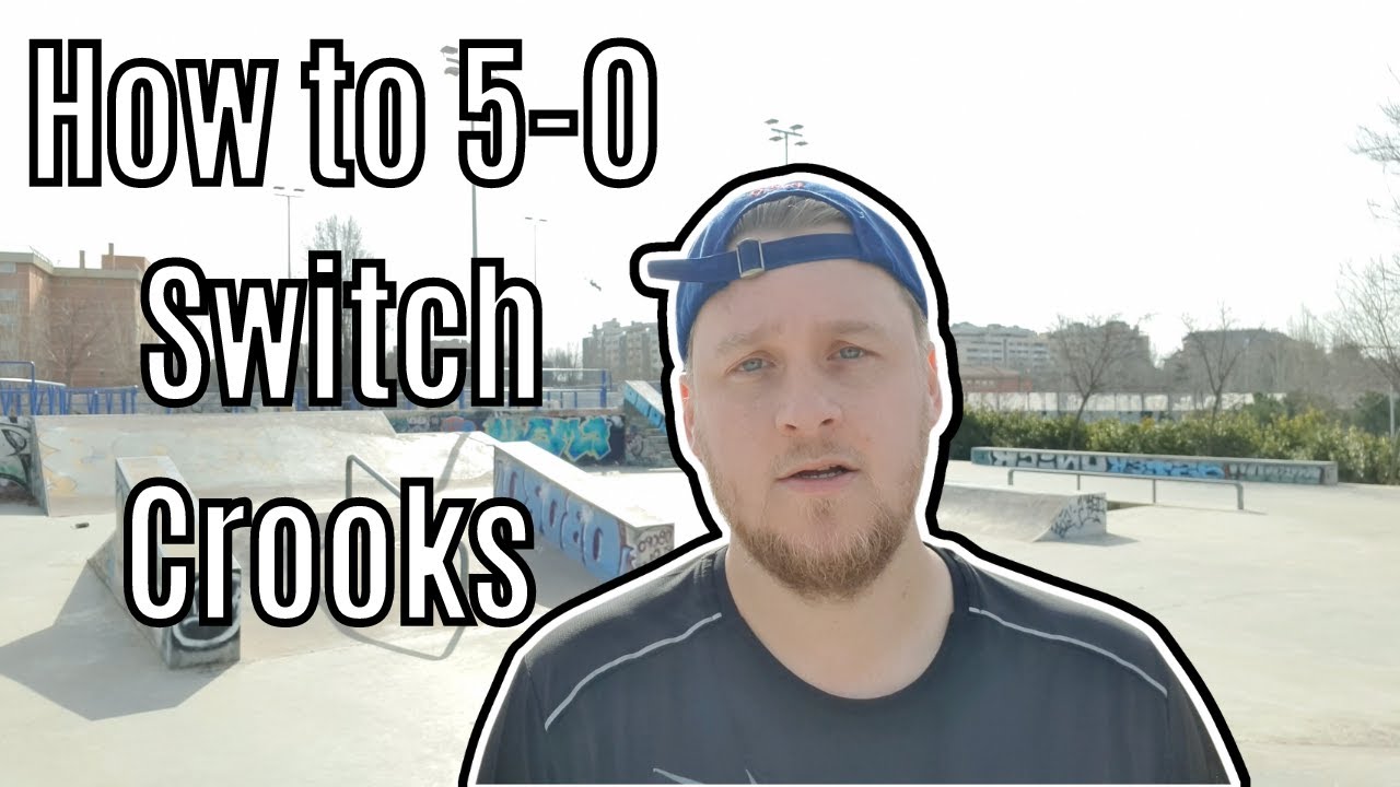 How to 5-0 Switch Crooked Grind (Skateboarding Trick Tip Video)