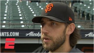 Madison bumgarner's wife plays catch ...