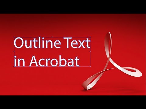 How to outline text in a PDF
