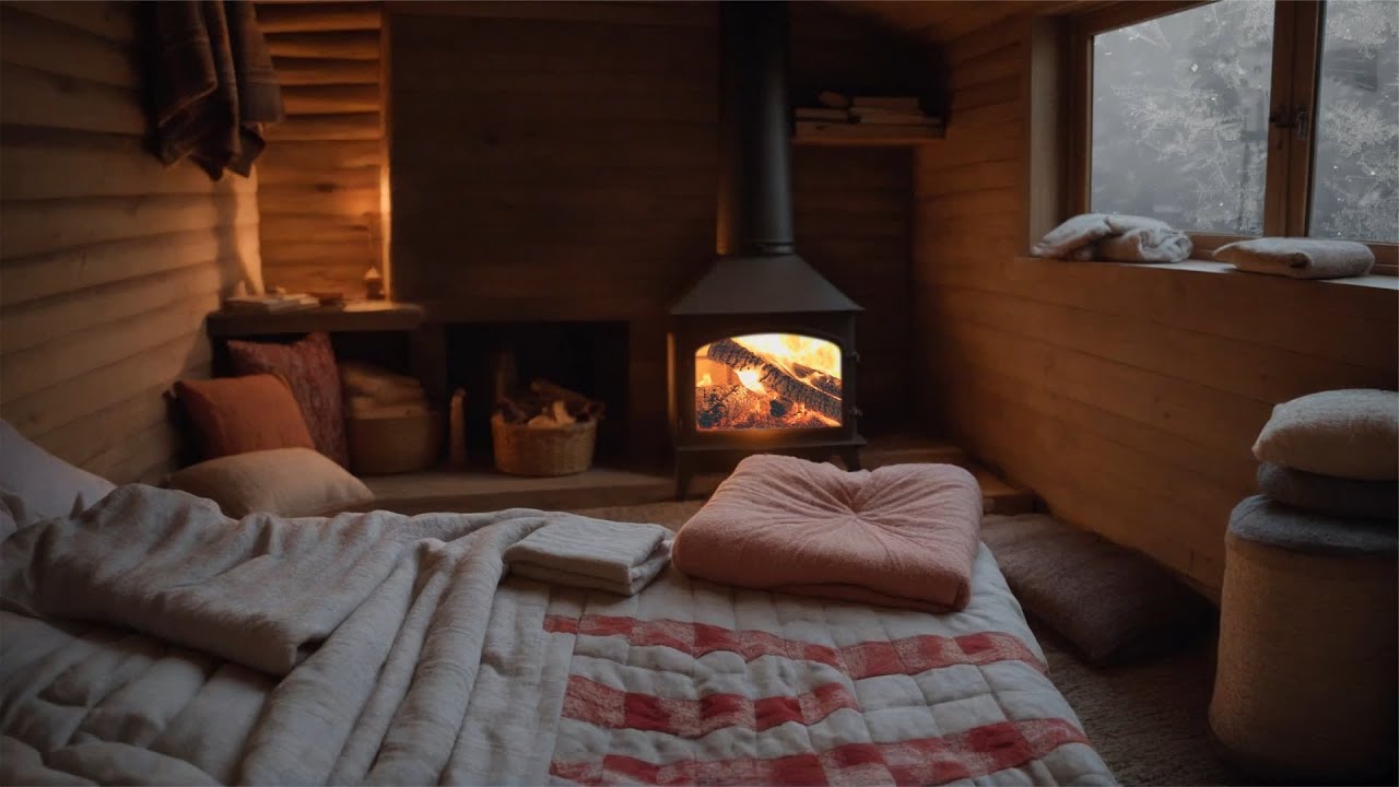 暴风雪夜的舒适农场小屋,聆听着风雪,在这里放松入眠 #白噪音 #助眠声音 #睡眠音乐 #催眠疗愈 #助眠视频 - YouTube