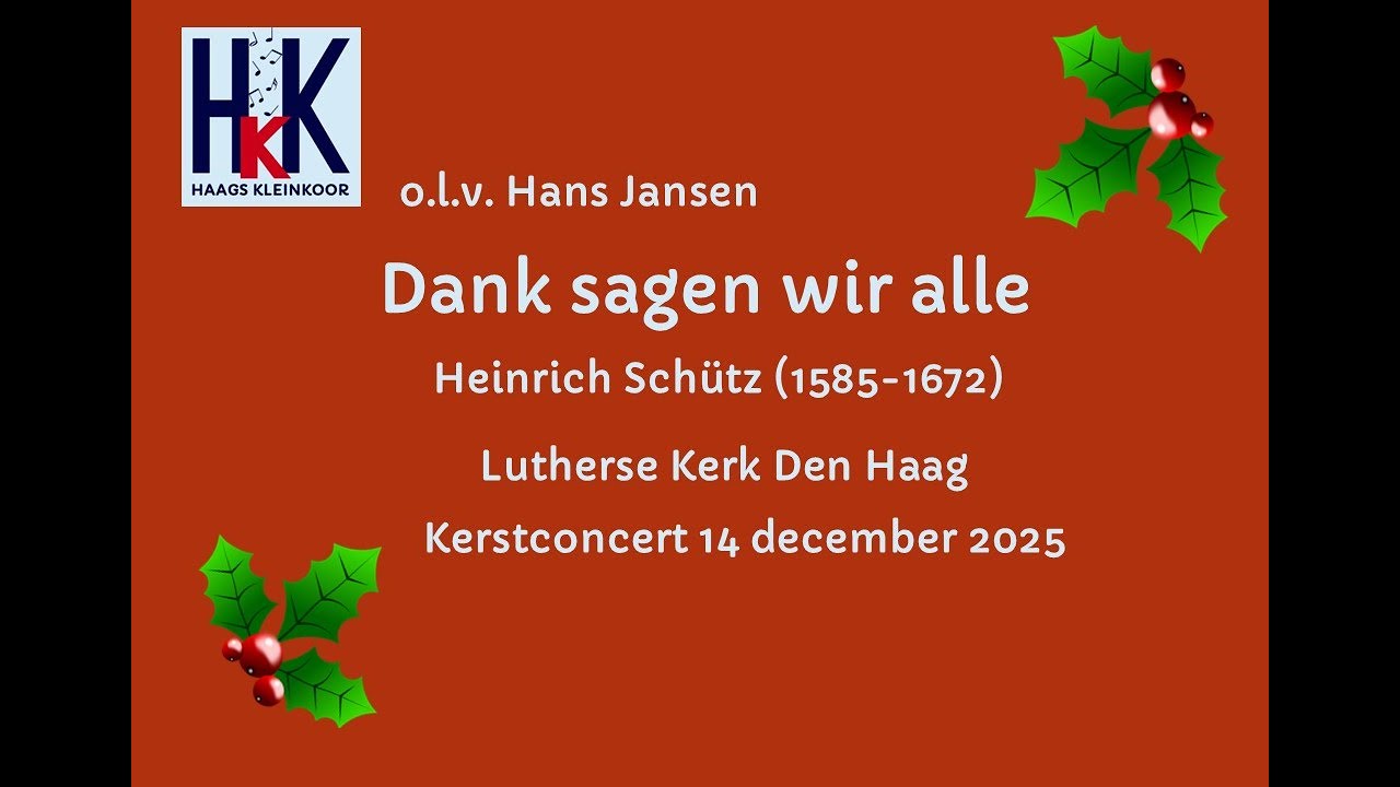 Heinrich Schütz -  Dank sagen wir alle
