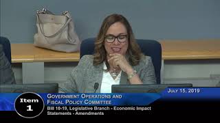 July 15, 2019 - GO Committee Worksession