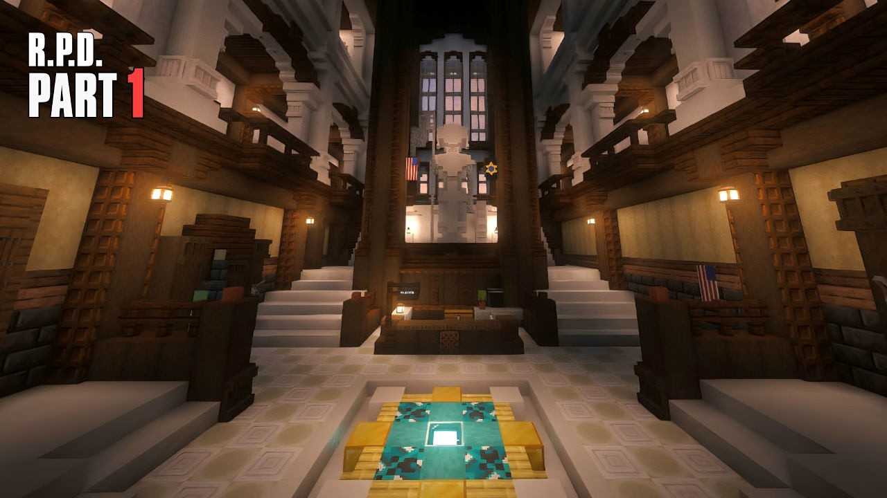 I built the R.P.D. in Minecraft | Part 1 - YouTube