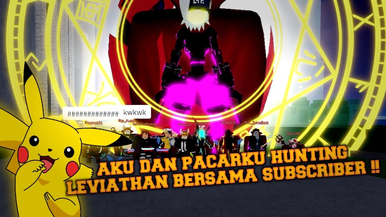 Aku Dan Pacarku Hunting Leviathan Bersama Subscriber di Blox Fruits - Roblox Indonesia