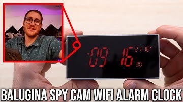 BALUGINA Spy Cam Wifi Alarm Clock