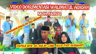 Dalam acara walimatul aqiqah moh.faruq.versi al-aqsha.