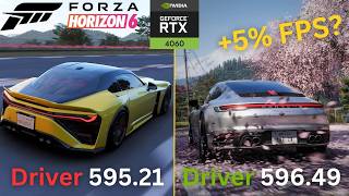 Forza Horizon 6 NVIDIA Driver Comparison | 596.21 vs 596.49 | RTX 4060 Laptop Performance