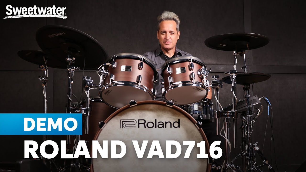 Roland VAD716 Electronic Drum Set Demo with Nick D'Virgilio (New 7 Series V-Drums)